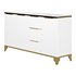 White Sideboard with Tempered Glass - Thumbnail 5