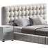 White Upholstered Panel Bed - Thumbnail 6
