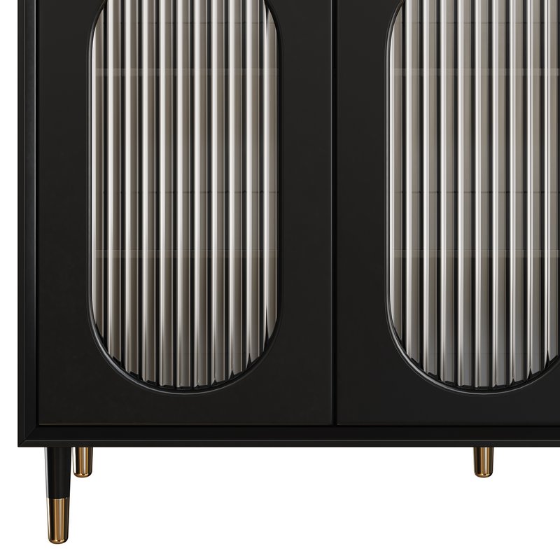 Wood Glam Sideboard Credenza 2 - Image 7