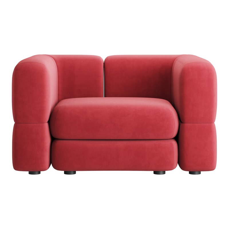 Armchair Brera Velor Cherry - Image 7