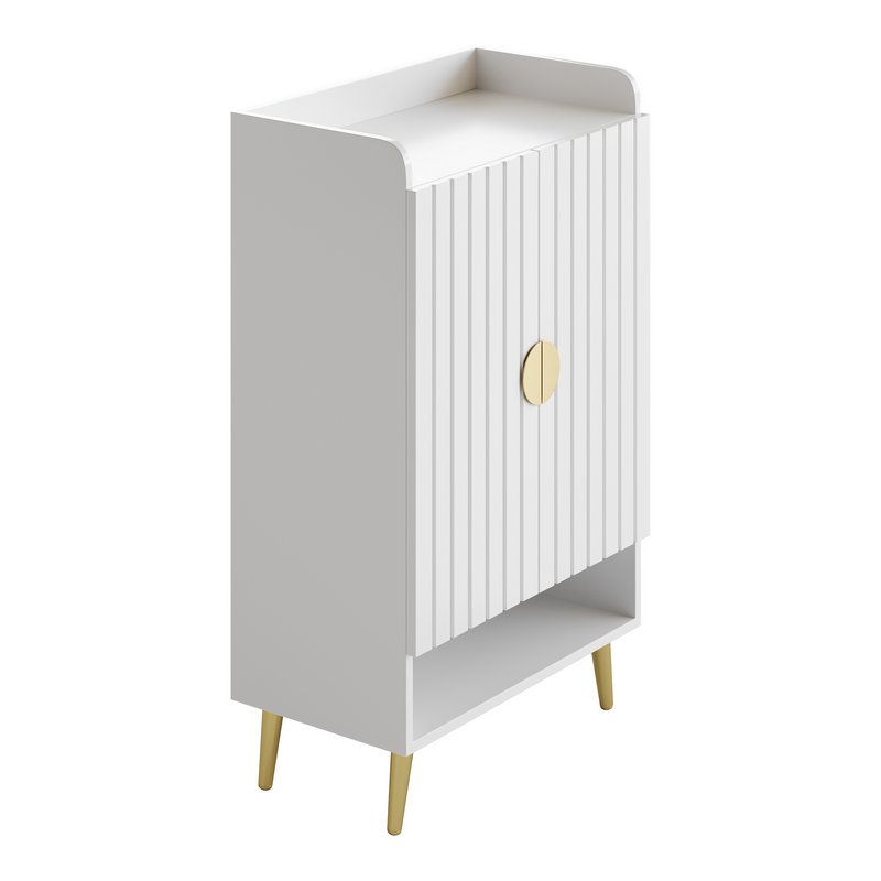 Yellar Nordic Entryway White Shoe Storagel - Image 7