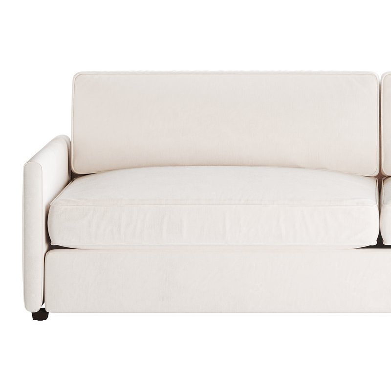 WHITE PERFORMANCE FABRIC SOFA - Image 8