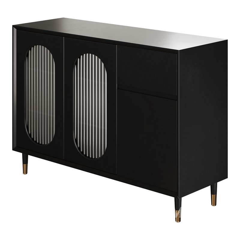 Wood Glam Sideboard Credenza 2 - Image 6