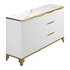 White Sideboard with Tempered Glass - Thumbnail 8