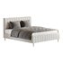 Wooden Non-Adjustable White Upholstered Modern Bed - Thumbnail 6