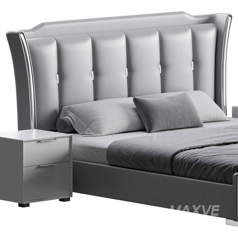 Wide Victorian Wingback Bed - Image 9