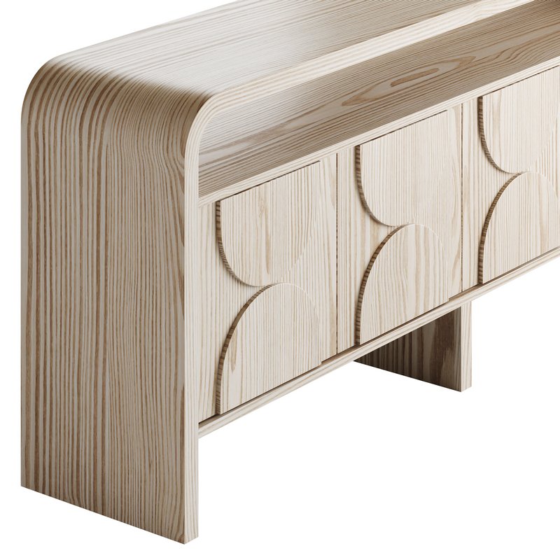 Wood Sideboard Buffet Japandi - Image 9