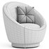Teston Upholstered Swivel Barrel Chair - Thumbnail 2