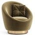 Teston Upholstered Swivel Barrel Chair - Thumbnail 1