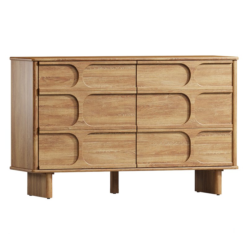 Wes Wood 6-Drawer Kids Dresser - Image 1