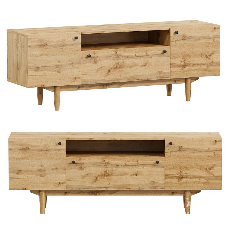 TV stand Orland Jean-2 Wood - Image 1