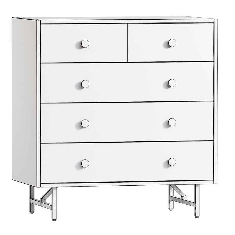 The Valora 5-Drawer Dresser in Juniper Green - Image 2