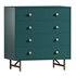 The Valora 5-Drawer Dresser in Juniper Green - Thumbnail 1