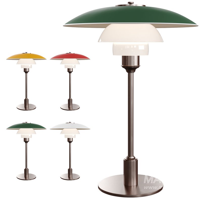 PH 3-2-2-2 table lamp by Louis Poulsen - Image 7