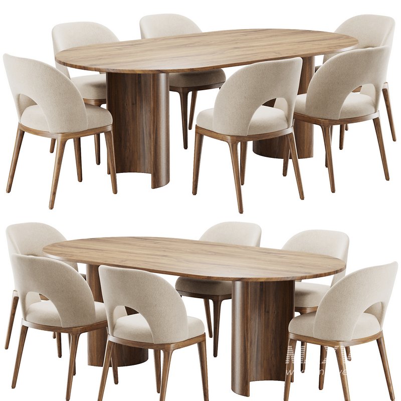 Dinning chair and table114 - Image 1