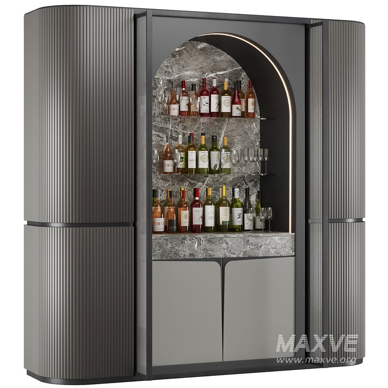 Bar Cabinet Set4 - Image 1