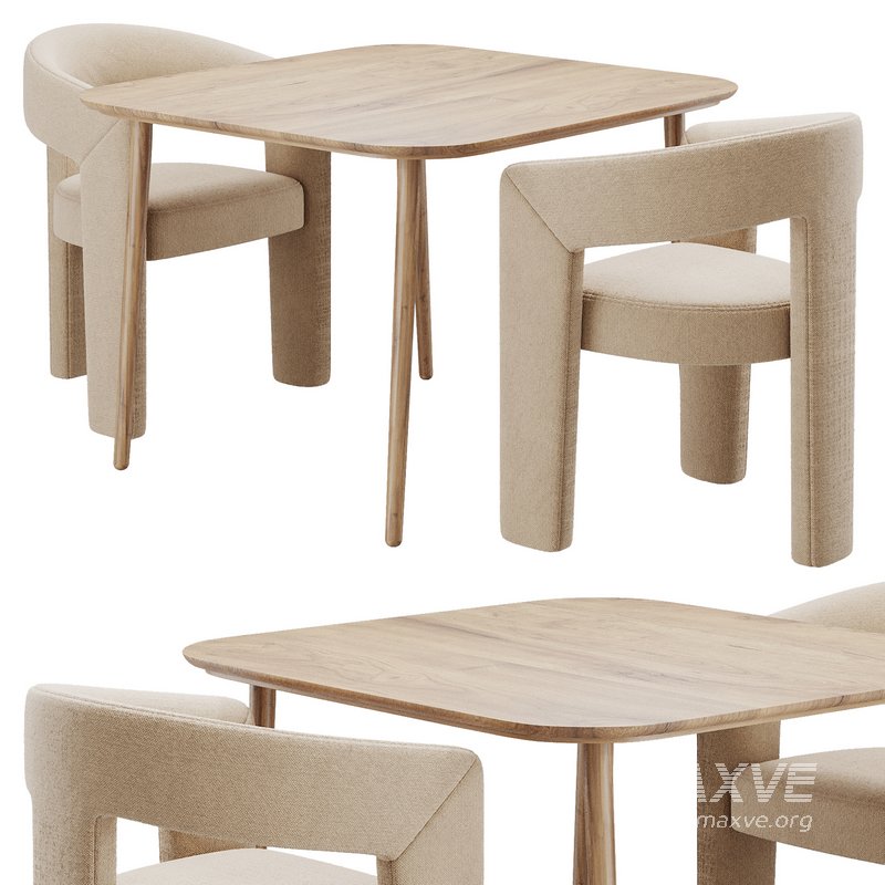 Dinning chair and table120 - Image 1