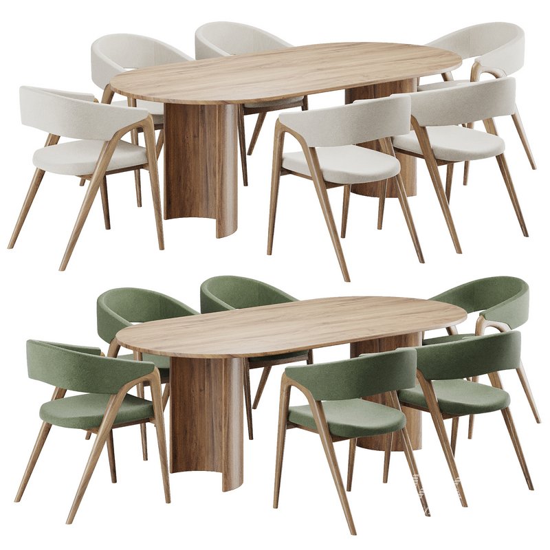 Dinning chair and table122 - Image 1