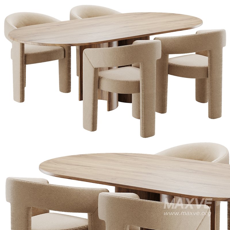 Dinning chair and table121 - Image 1
