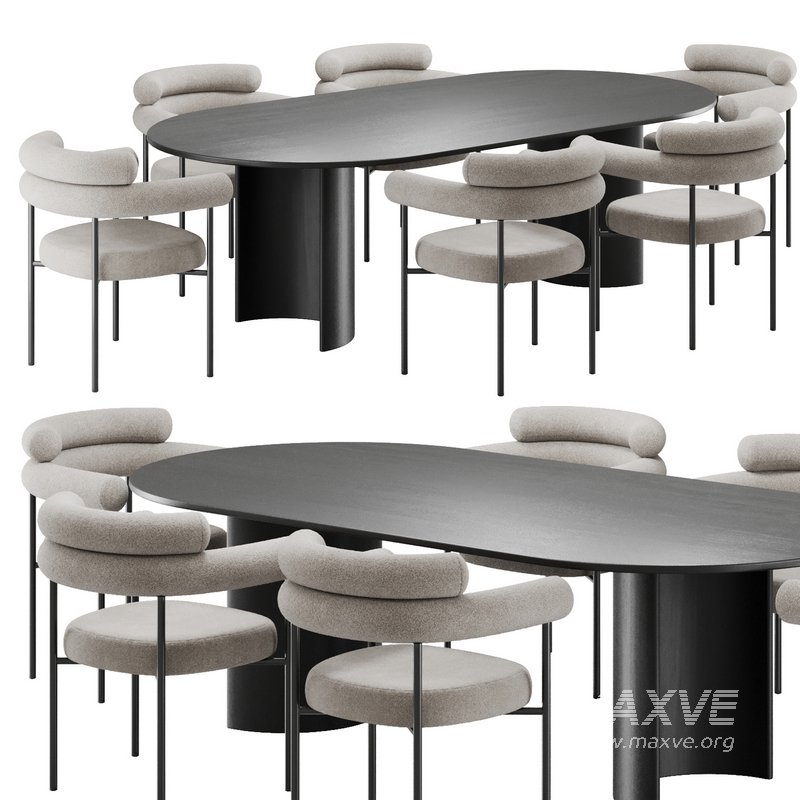 Dinning chair and table128 - Image 1