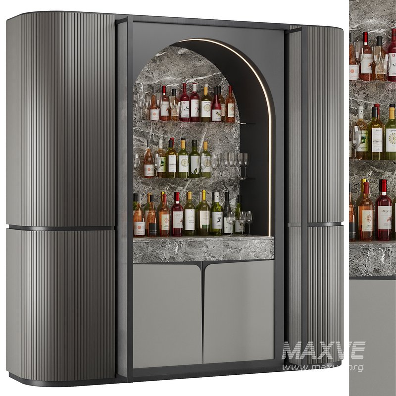 Bar Cabinet Set4 - Image 2