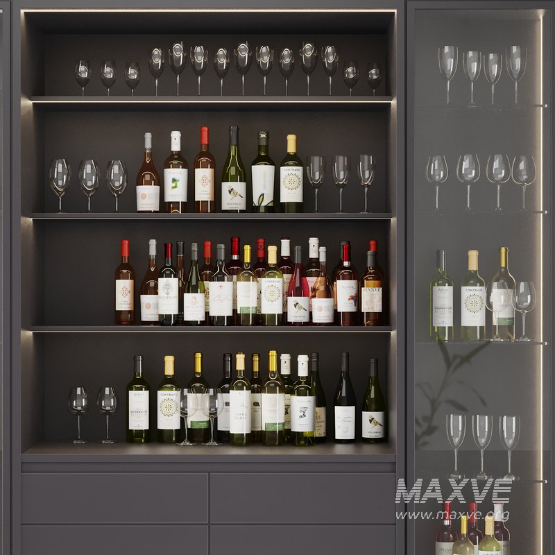Bar Cabinet Set3 - Image 4