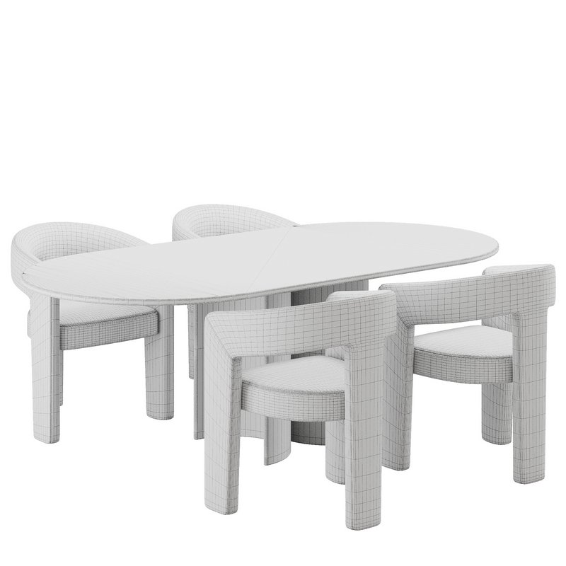 Dinning chair and table121 - Image 5