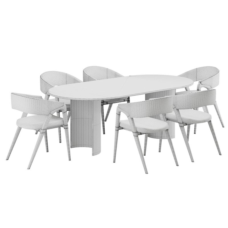 Dinning chair and table122 - Image 3