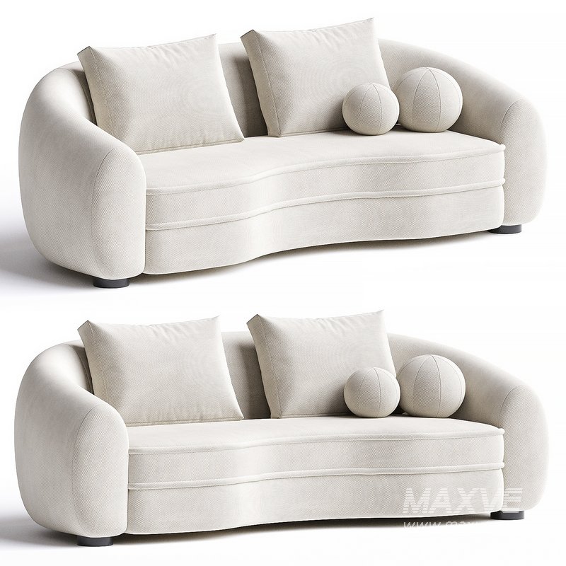 Sofa Eichholtz Sofa Freud Boucle cream - Image 1