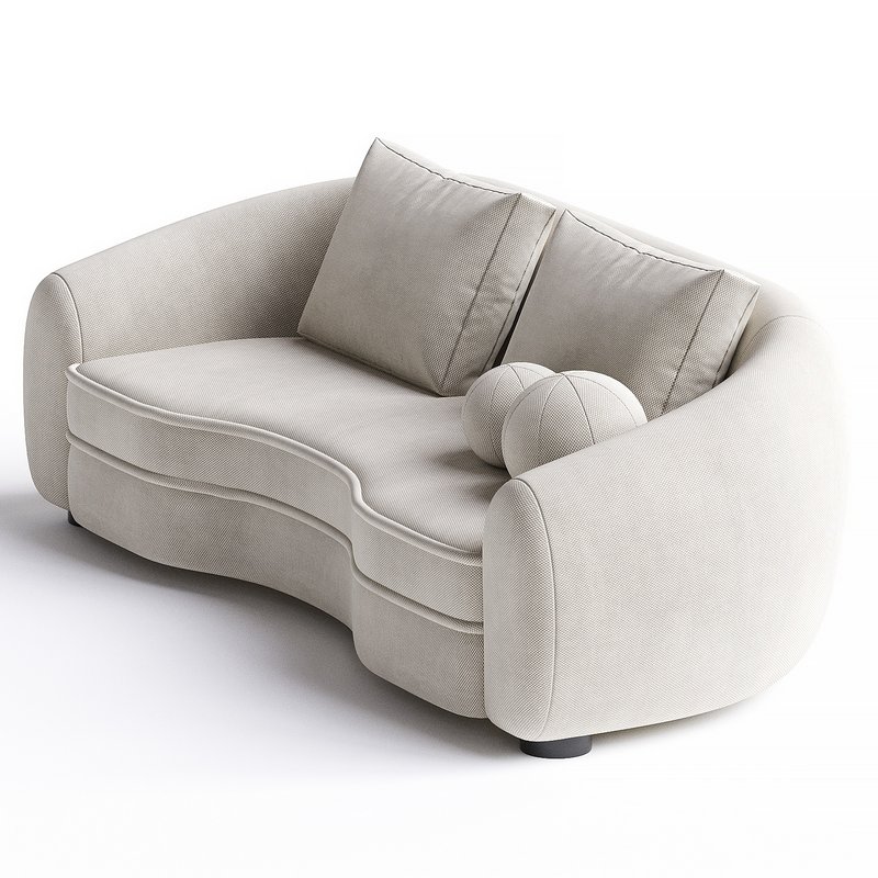 Sofa Eichholtz Sofa Freud Boucle cream - Image 2