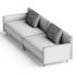 QUADRA Sofa with integrated magazine rack By HC28 Cosmo 2 - Thumbnail 3