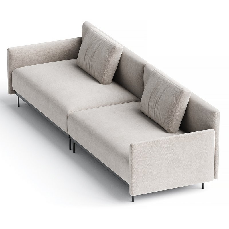 QUADRA Sofa with integrated magazine rack By HC28 Cosmo 2 - Image 2