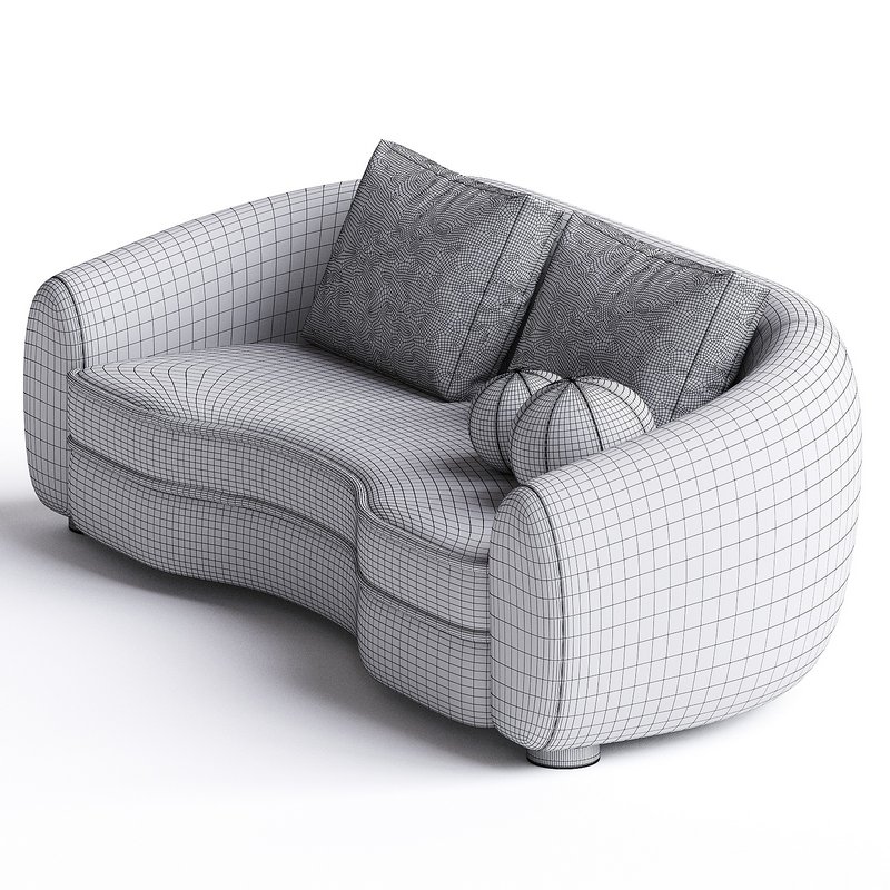 Sofa Eichholtz Sofa Freud Boucle cream - Image 3