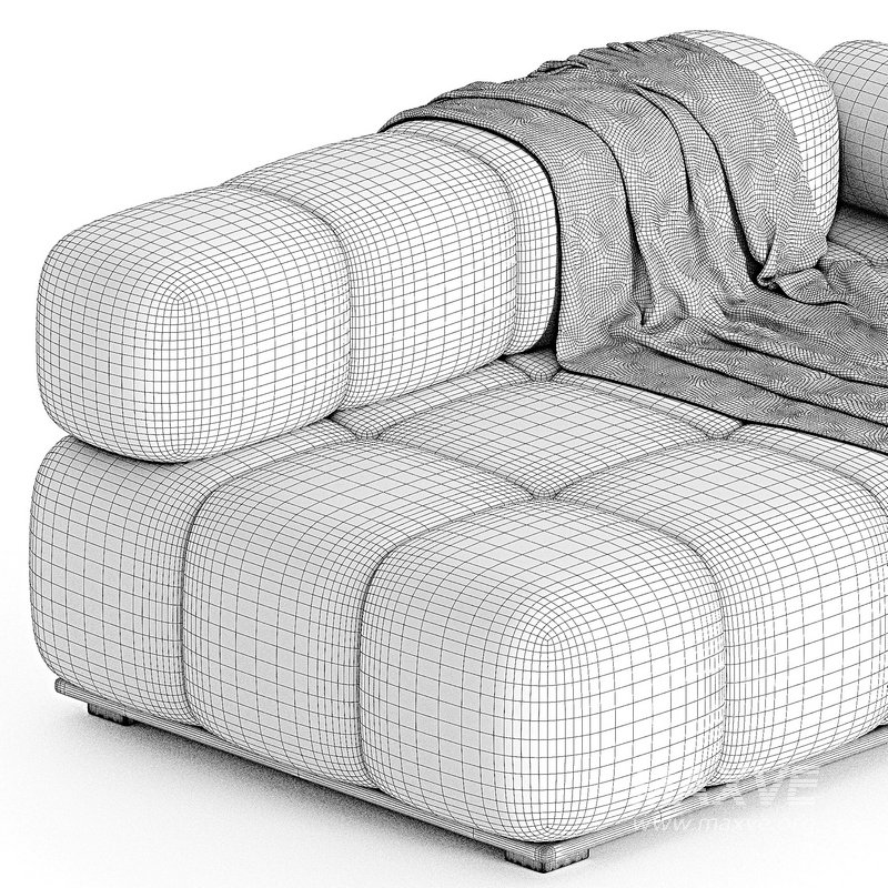 THOMAS – LONG MODULE SOFA WITH BACKREST AND ARMREST - Image 3