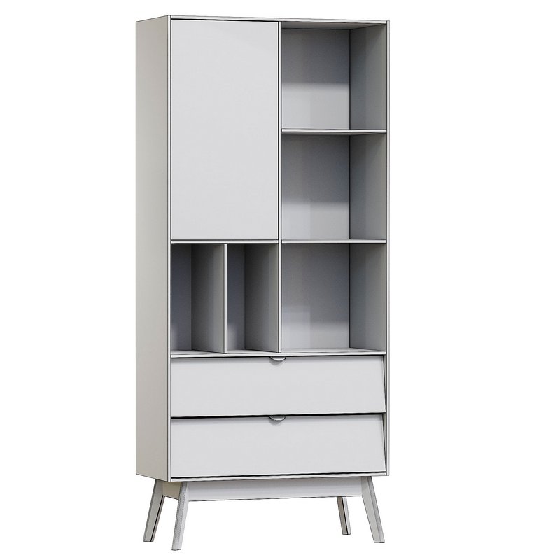 Bookcase Leslie Plywood White - Image 2