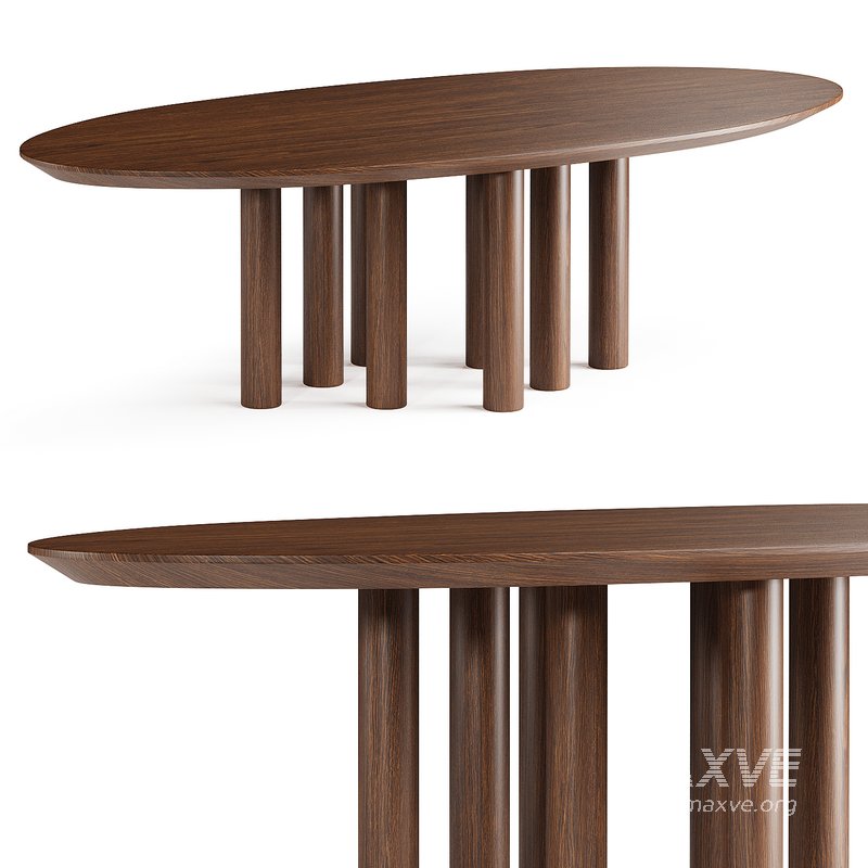 023 Solid Oak Dining Table - Image 2