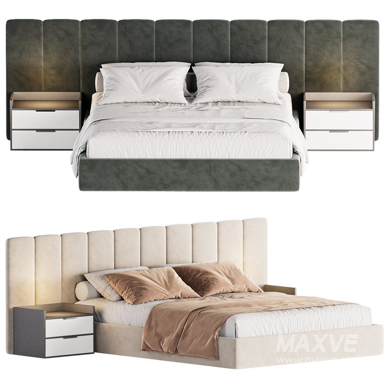 Palani Boucle Bed By Highfashionhome - Image 1