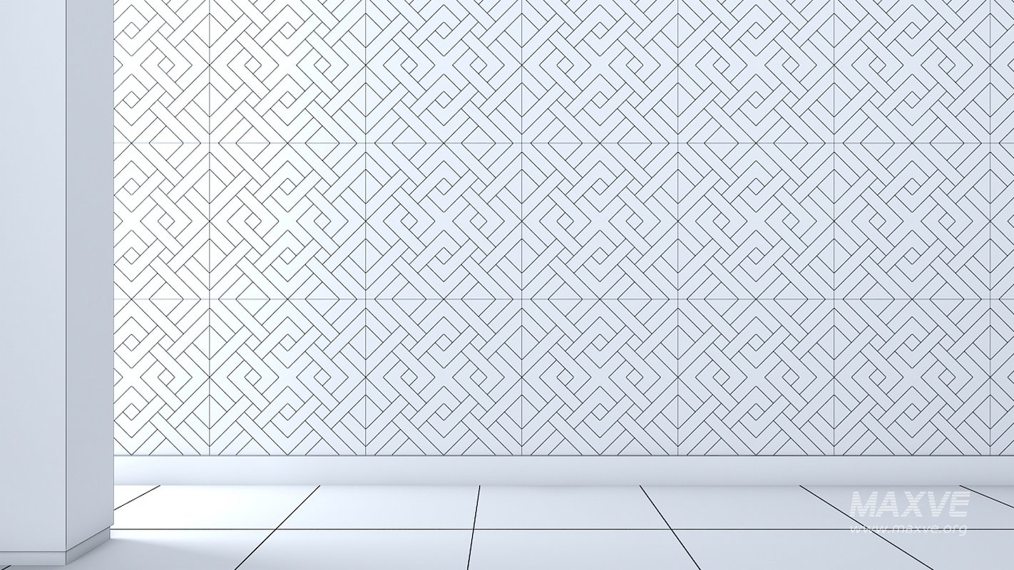 3d wall panel Low-poly 3D model - Image 6
