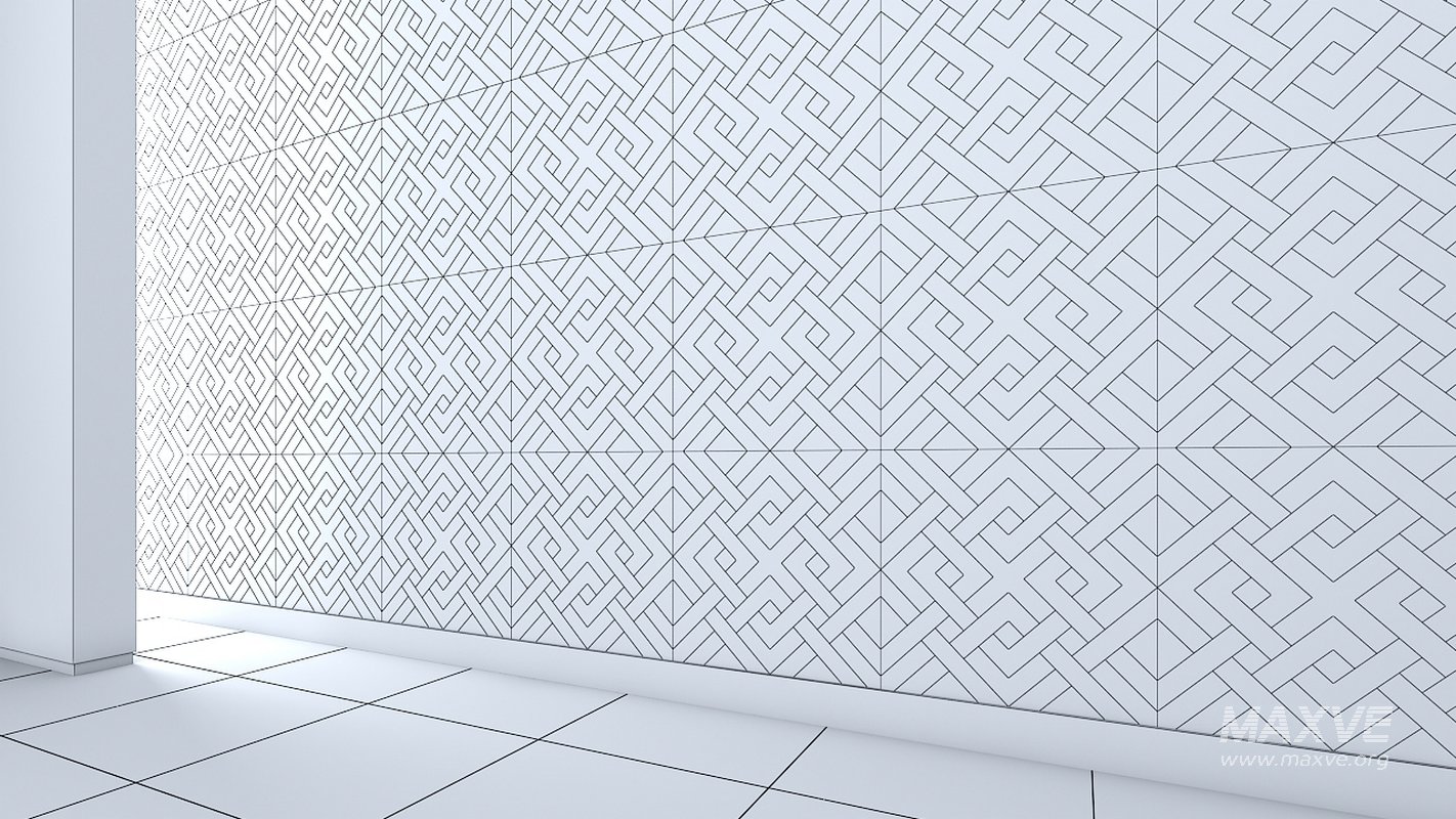 3d wall panel Low-poly 3D model - Image 5