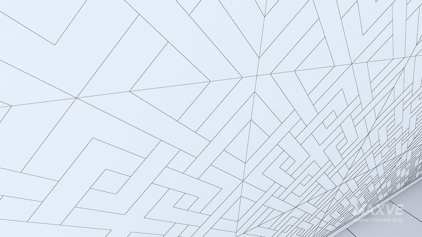 3d wall panel Low-poly 3D model - Image 4