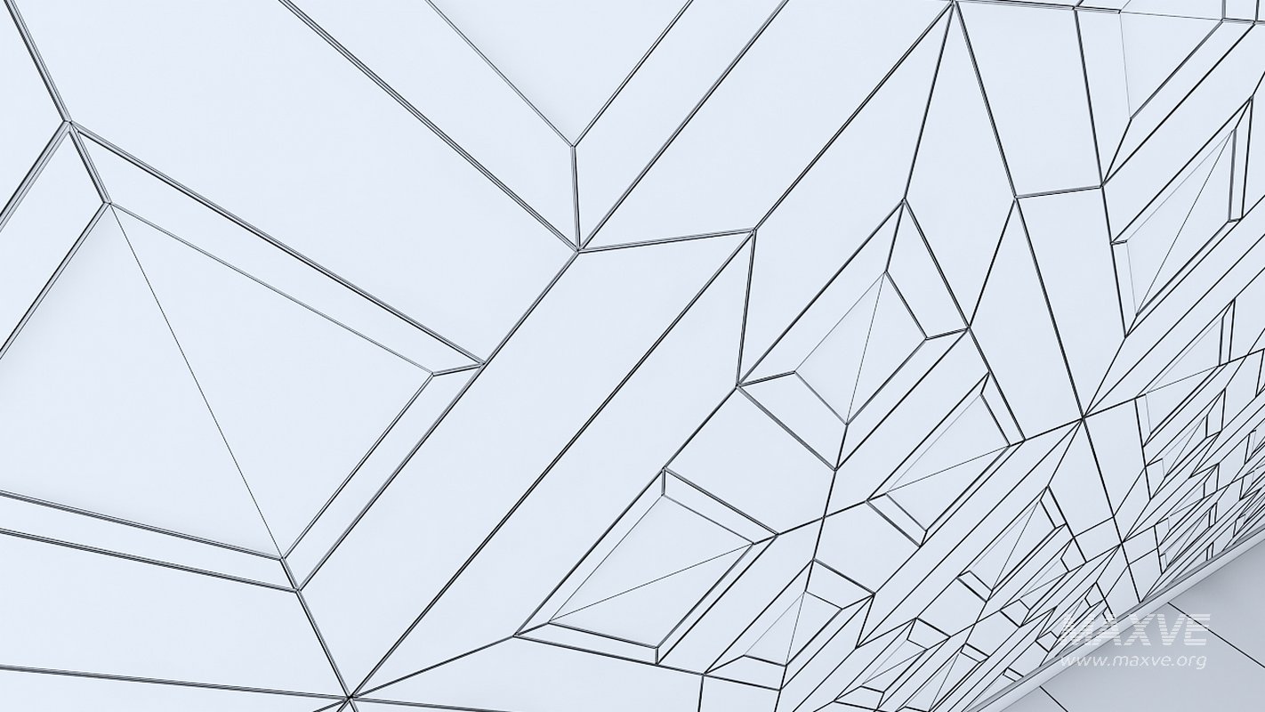 3d wall panel Low-poly 3D model - Image 6