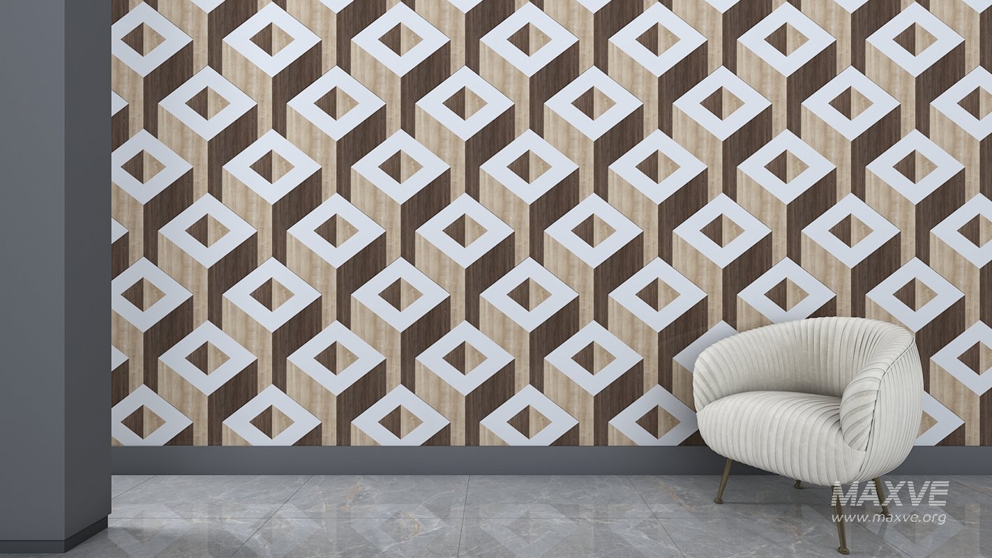 3d wall panel Low-poly 3D model - Image 3