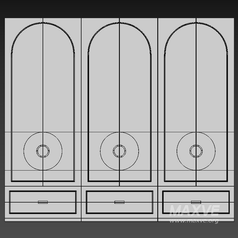 Wardrobe Furniture 051 - Image 4