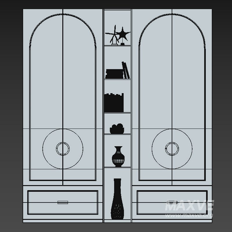 Wardrobe Furniture 052 - Image 4