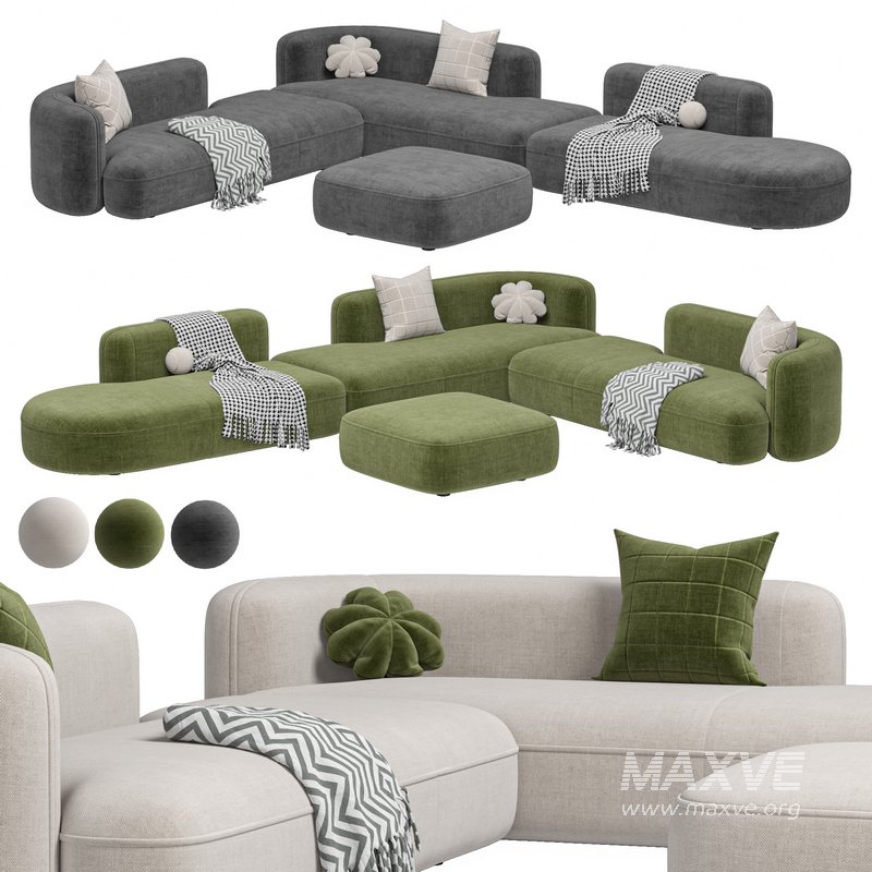 Sofa ROYALTY 2.0 by Luzaro, Configuration 6 - Image 2