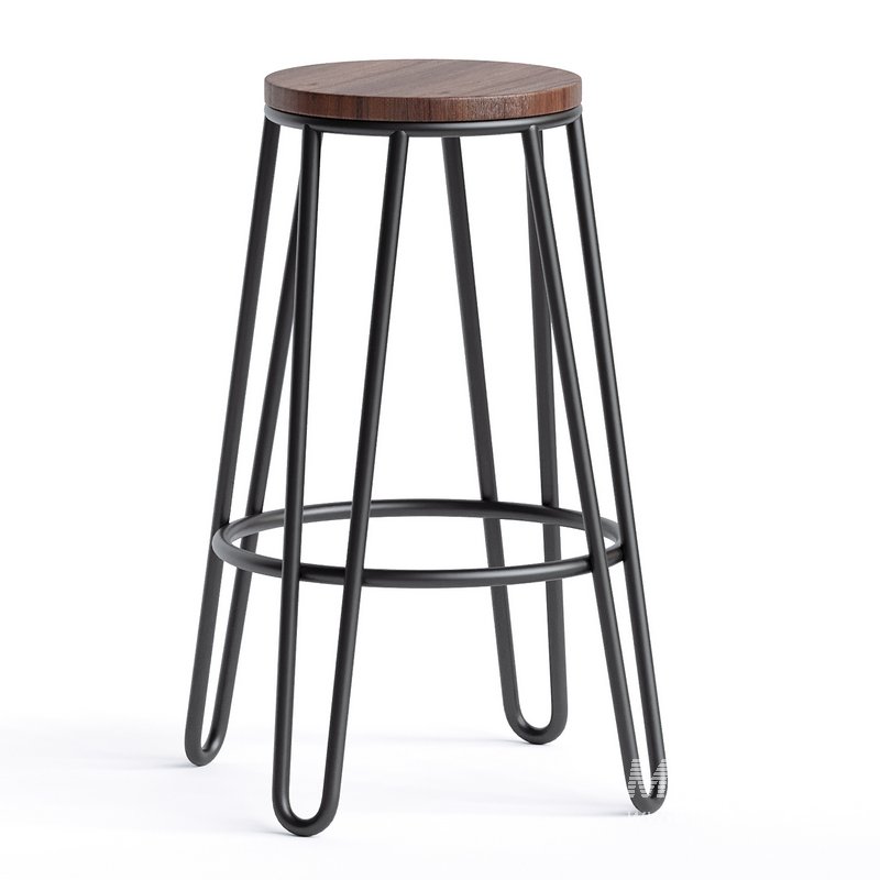 75cm Jonas Hairpin Stool - Image 1