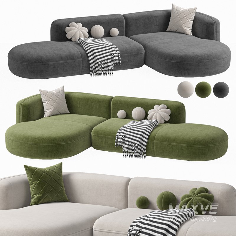 Sofa ROYALTY 2.0 by Luzaro, Configuration 1 - Image 1