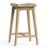Handmade modern large oak stool - Thumbnail 2
