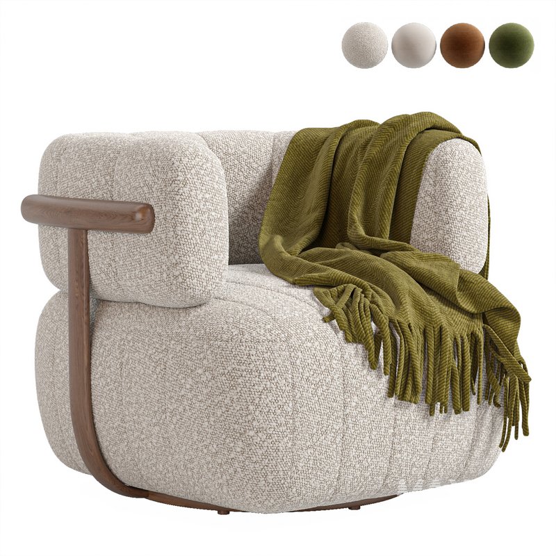 Doss Swivel Chair-Altro Snow - Image 1