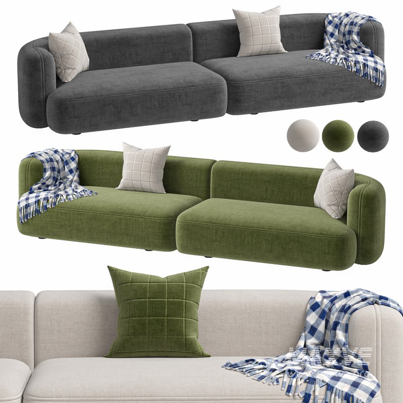 Sofa ROYALTY 2.0 by Luzaro, Configuration 3 - Image 1
